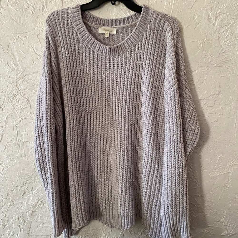 Oversized waffle knit sweater